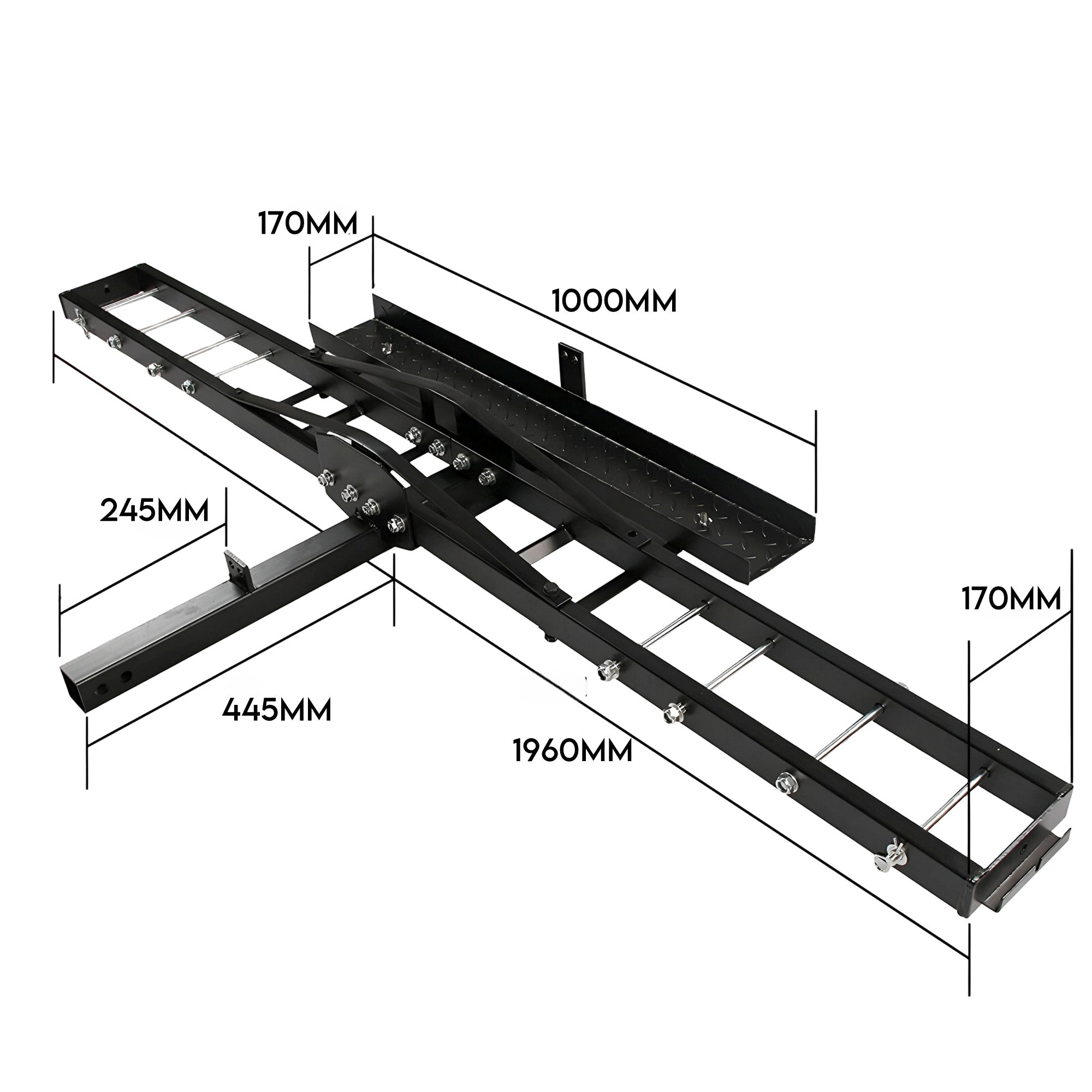 227kg Motorcycle Motorbike Carrier Hauler Hitch Mount Rack Tow Bar - Image 8