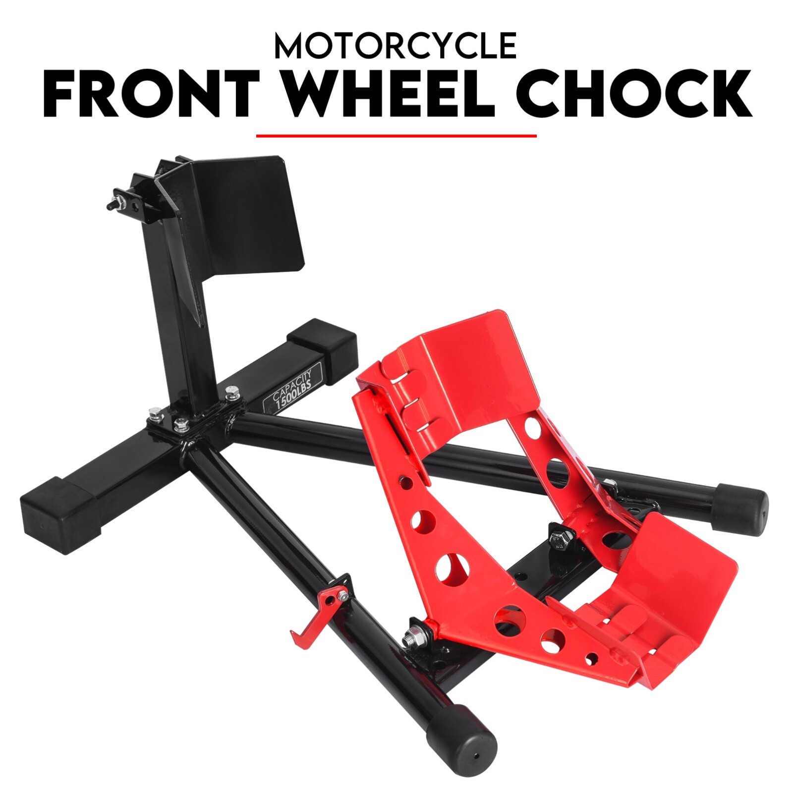 Front Wheel Stand Clamp Chock Motorcycle Stand Trailer Stand Bike - Image 1
