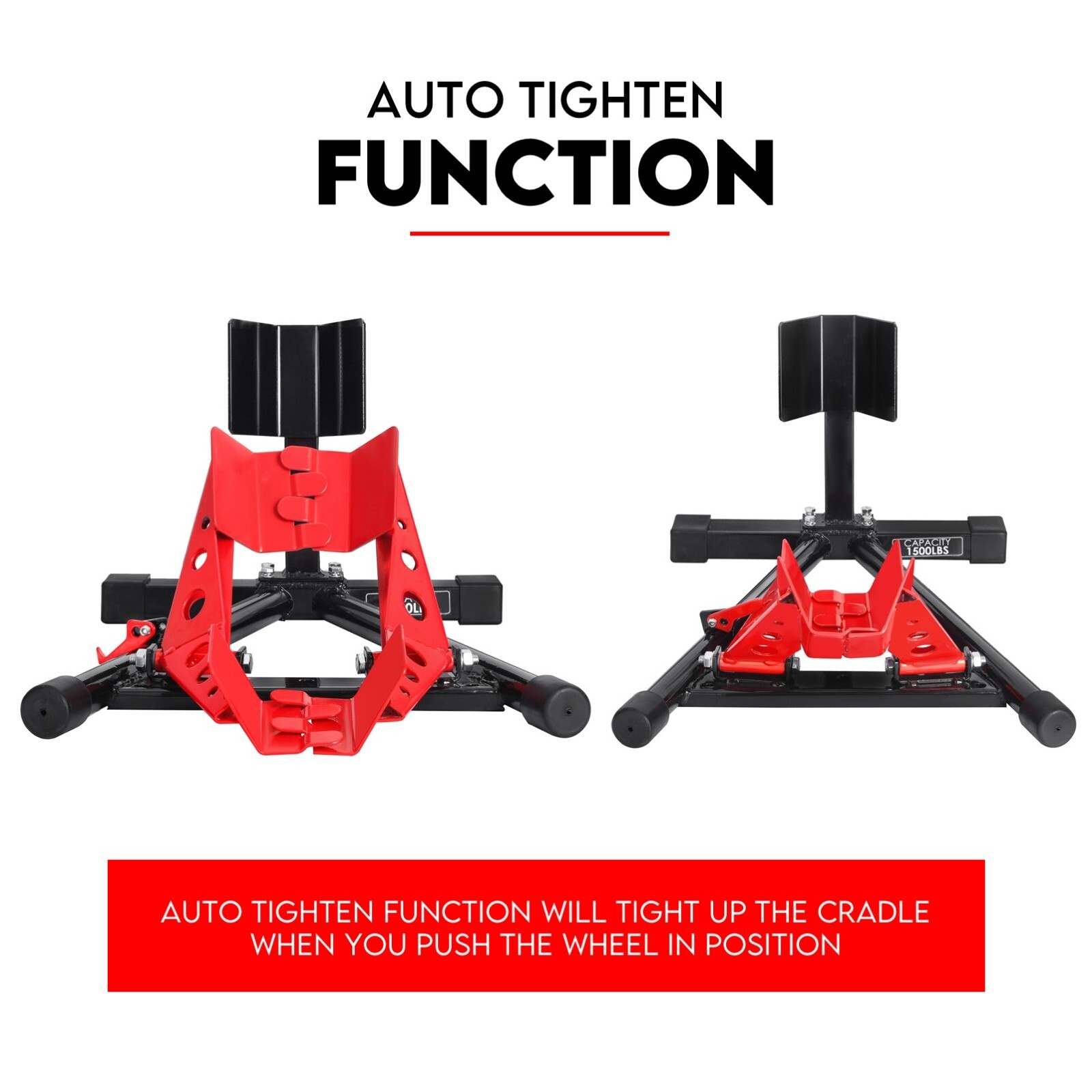 Front Wheel Stand Clamp Chock Motorcycle Stand Trailer Stand Bike - Image 6