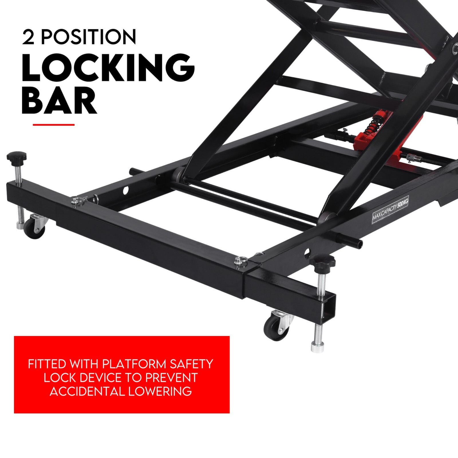 500Kg Hydraulic Motorcycle Lift Motorbike Stand Bike Jack Hoist Lift Table - Image 5