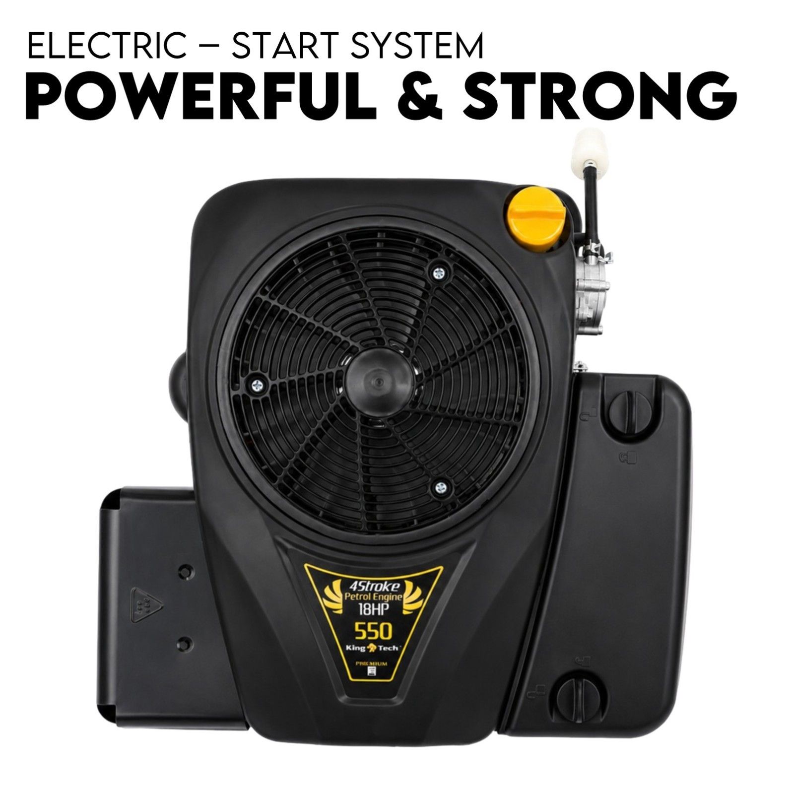 18HP Vertical Shaft Lawn Mower Engine Petrol Motor 4 Stroke OHV Ride On - Image 2