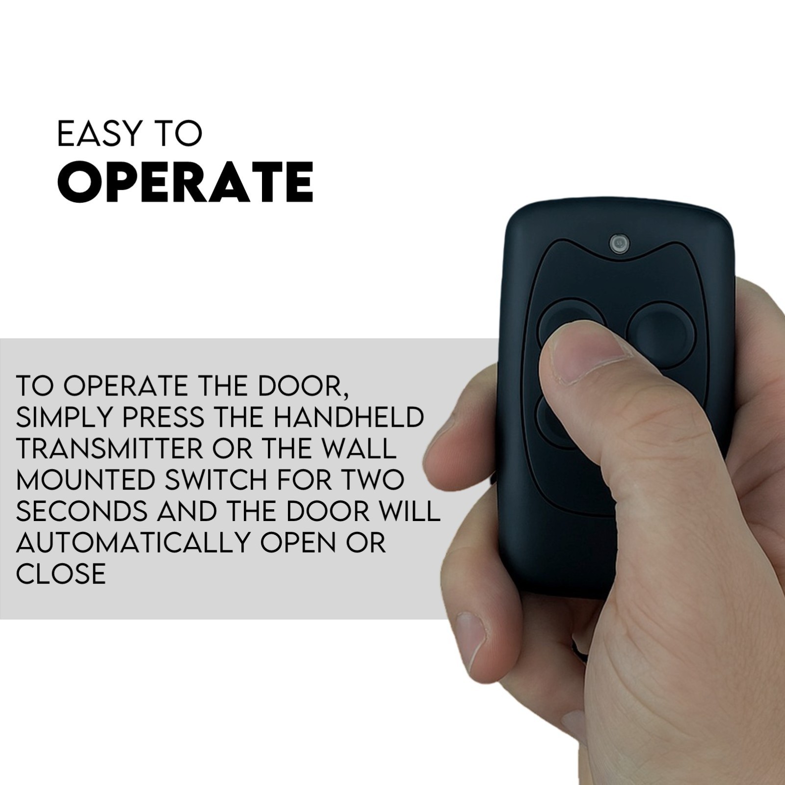 1200N Automatic Roller Door Opener Garage Motor 4x Remote 22m² Rolling - Image 4