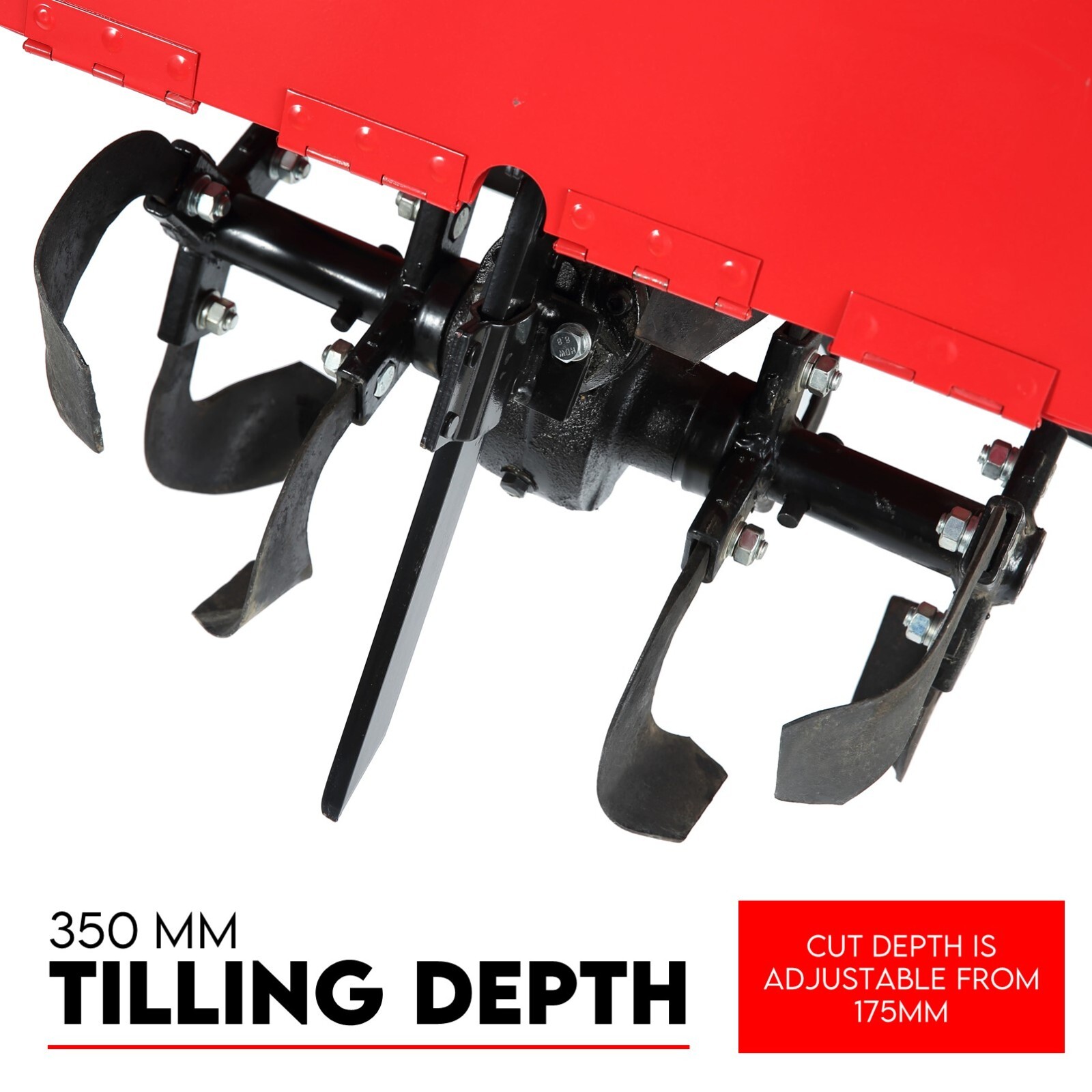 7HP Tiller Cultivator 4 Strokes Rotating Tines Power Handheld Rotary Hoe 4 Blades - Image 6