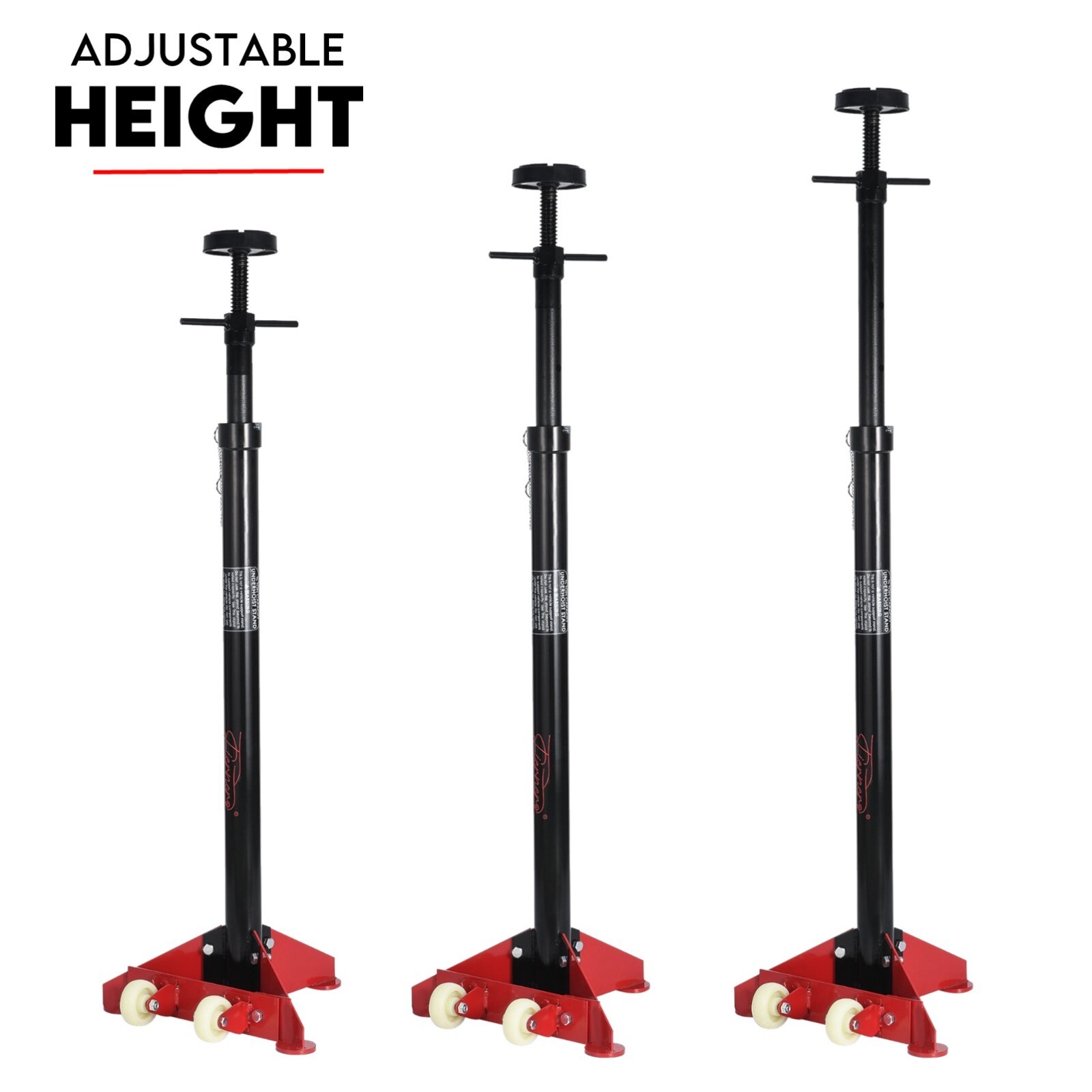 Under Hoist Stand 1650lbs 3/4Ton Movable Pole Jack Heavy Duty Support Car Lift - Image 5