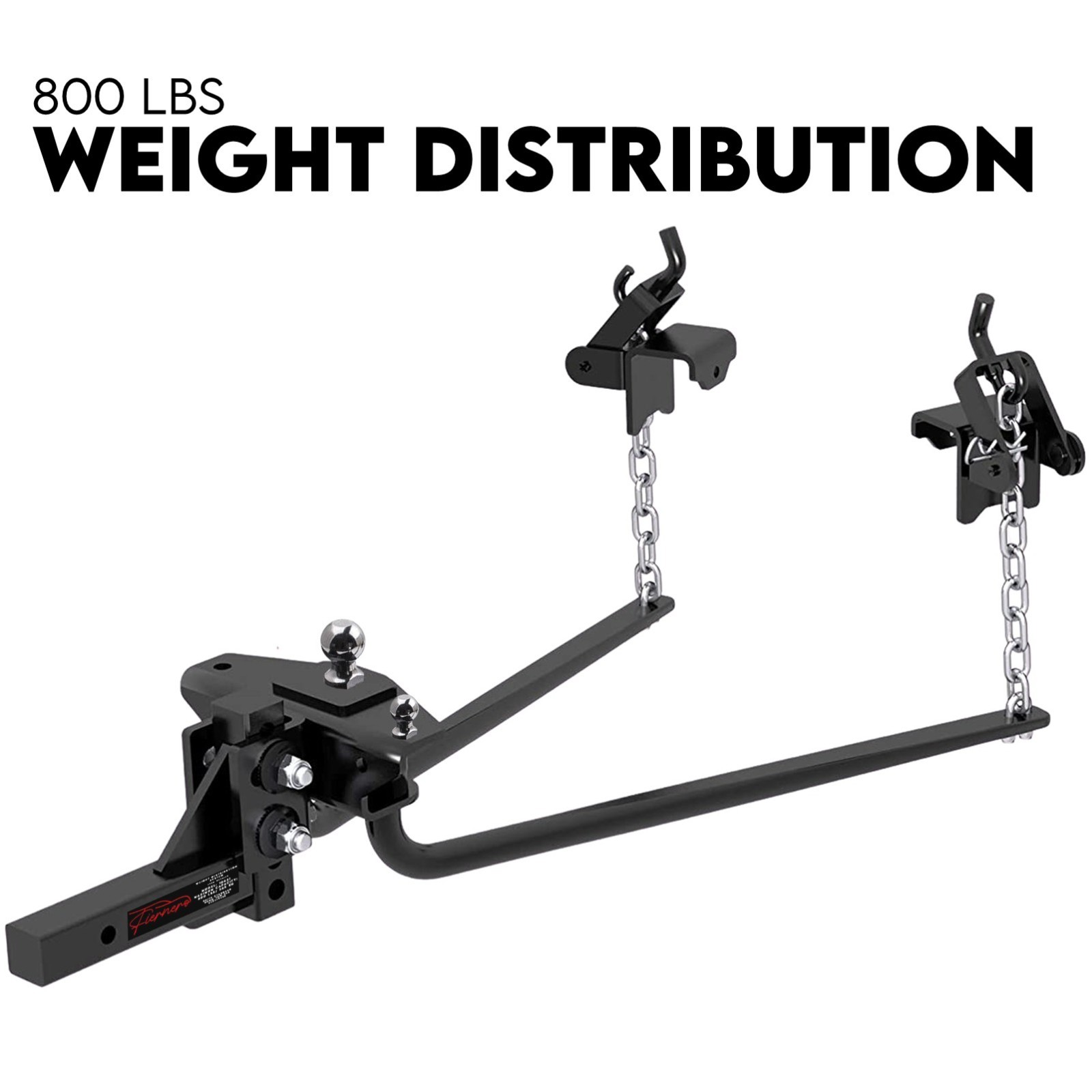 800lbs Weight Distribution Hitch System Load Leveller Caravan Anti Sway Bars - Image 1