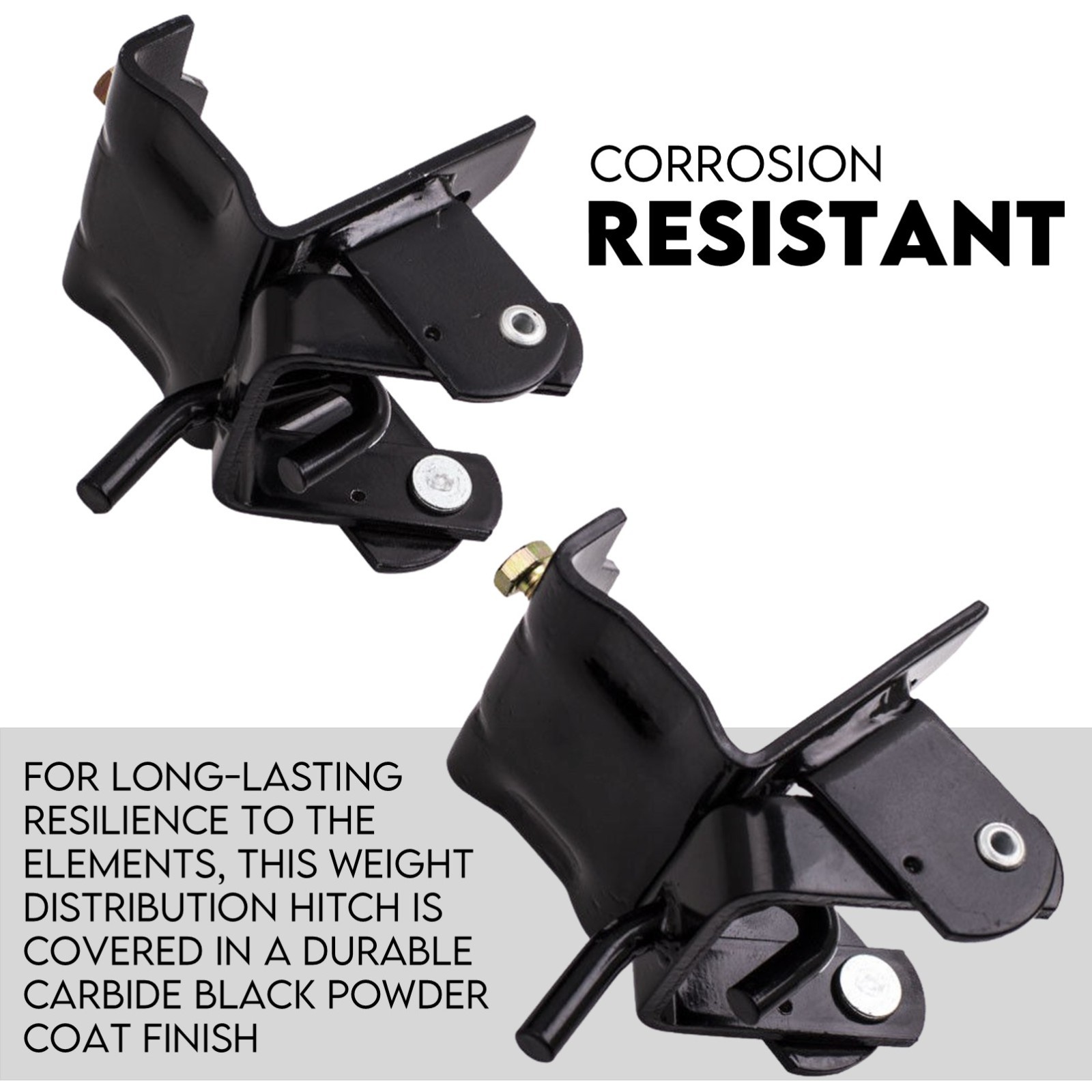 800lbs Weight Distribution Hitch System Load Leveller Caravan Anti Sway Bars - Image 5
