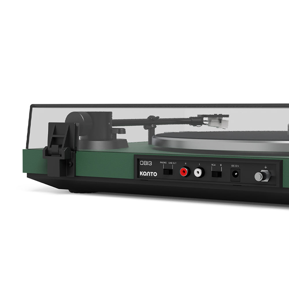 Kanto OBI3 Turntable with Bluetooth 5.3, Preamp, and Pitch Control - Matte Green - Image 6
