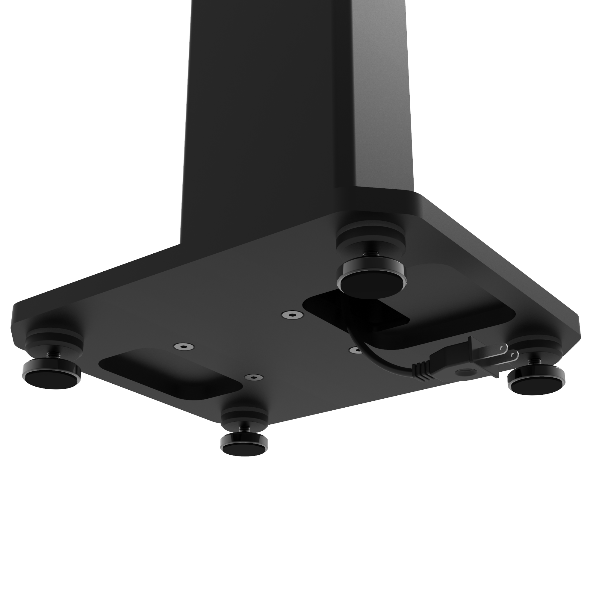 Kanto SX26 26 Tall Fillable Speaker Stands with Isolation Feet - Pair, Black - Image 7