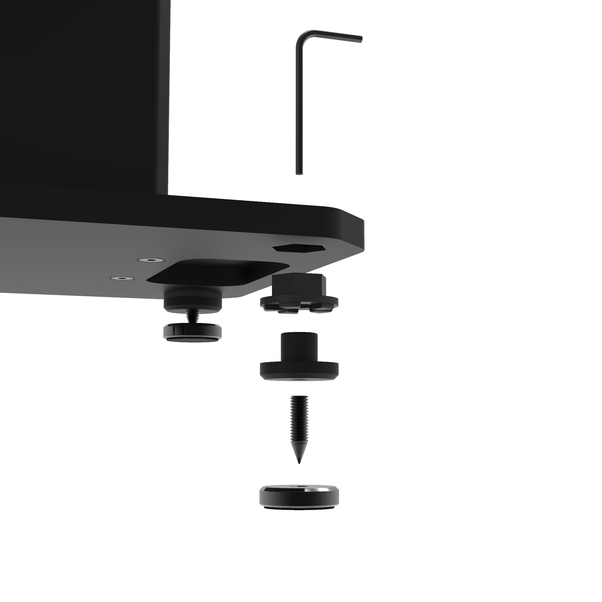 Kanto SX26 26 Tall Fillable Speaker Stands with Isolation Feet - Pair, Black - Image 8