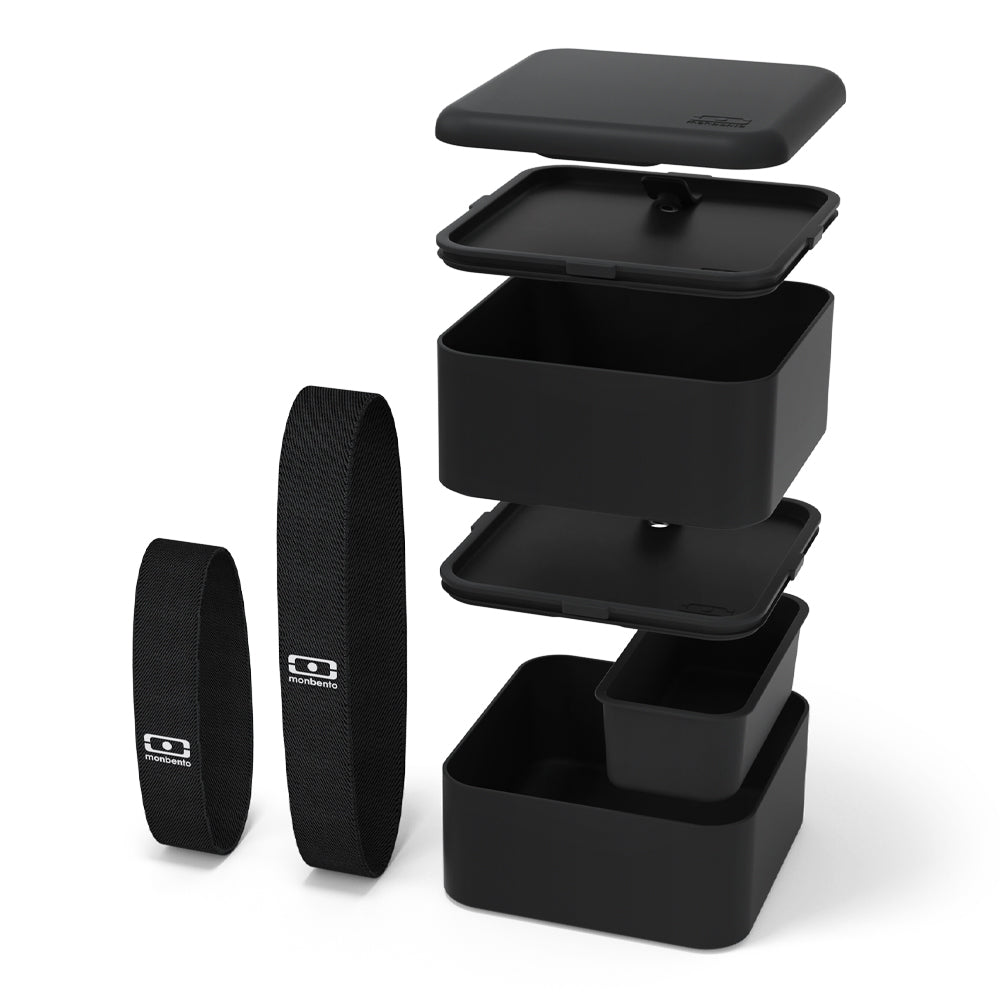 Monbento Mb Square Bento Box - Black Onyx - Image 3