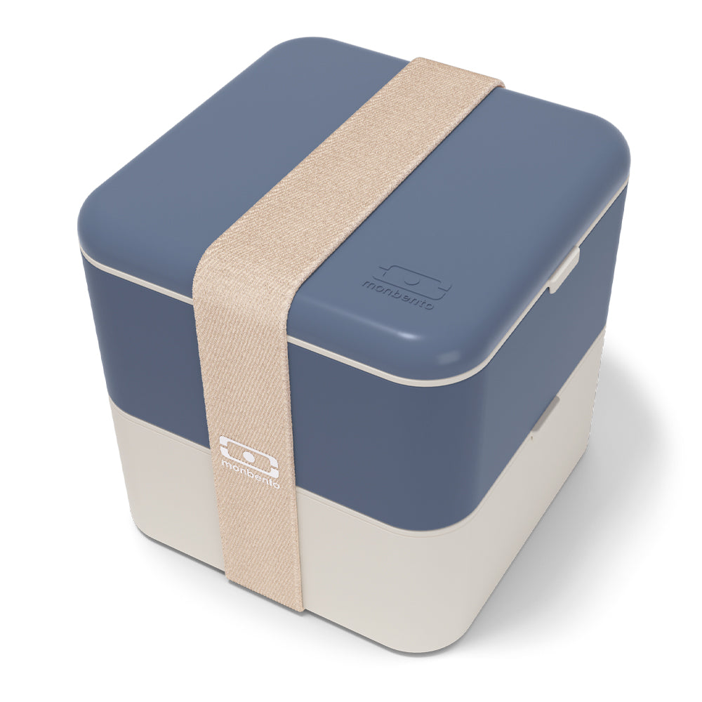 Monbento Mb Square Bento Box - Blue Natural - Image 1