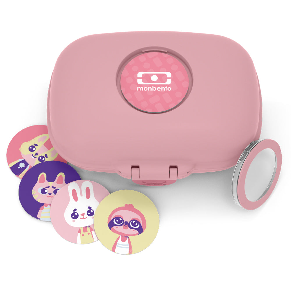 Monbento Mb Gram Kids Snack Box - Pink Blush - Image 5