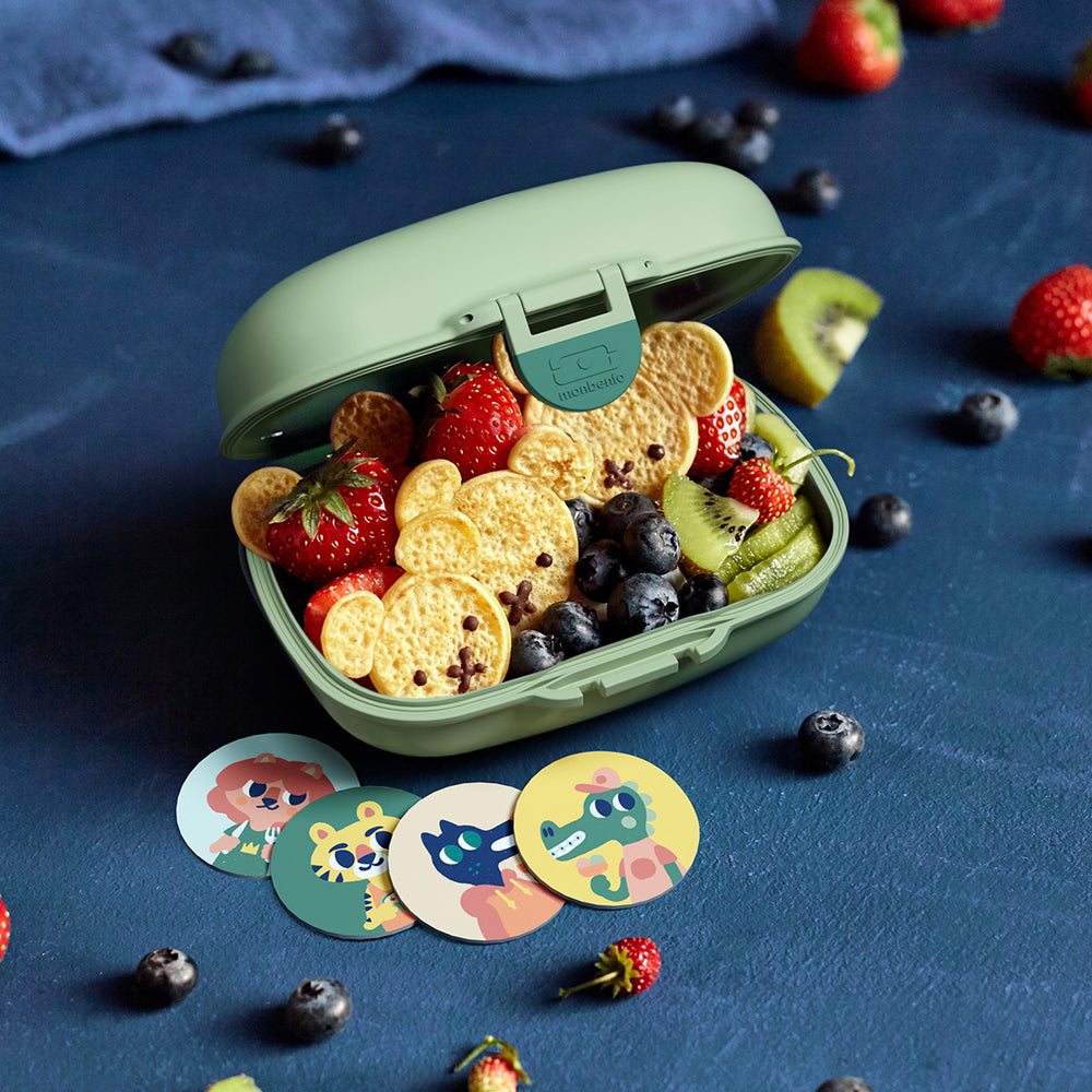 Monbento Mb Gram Kids Snack Box - Green Forest - Image 2