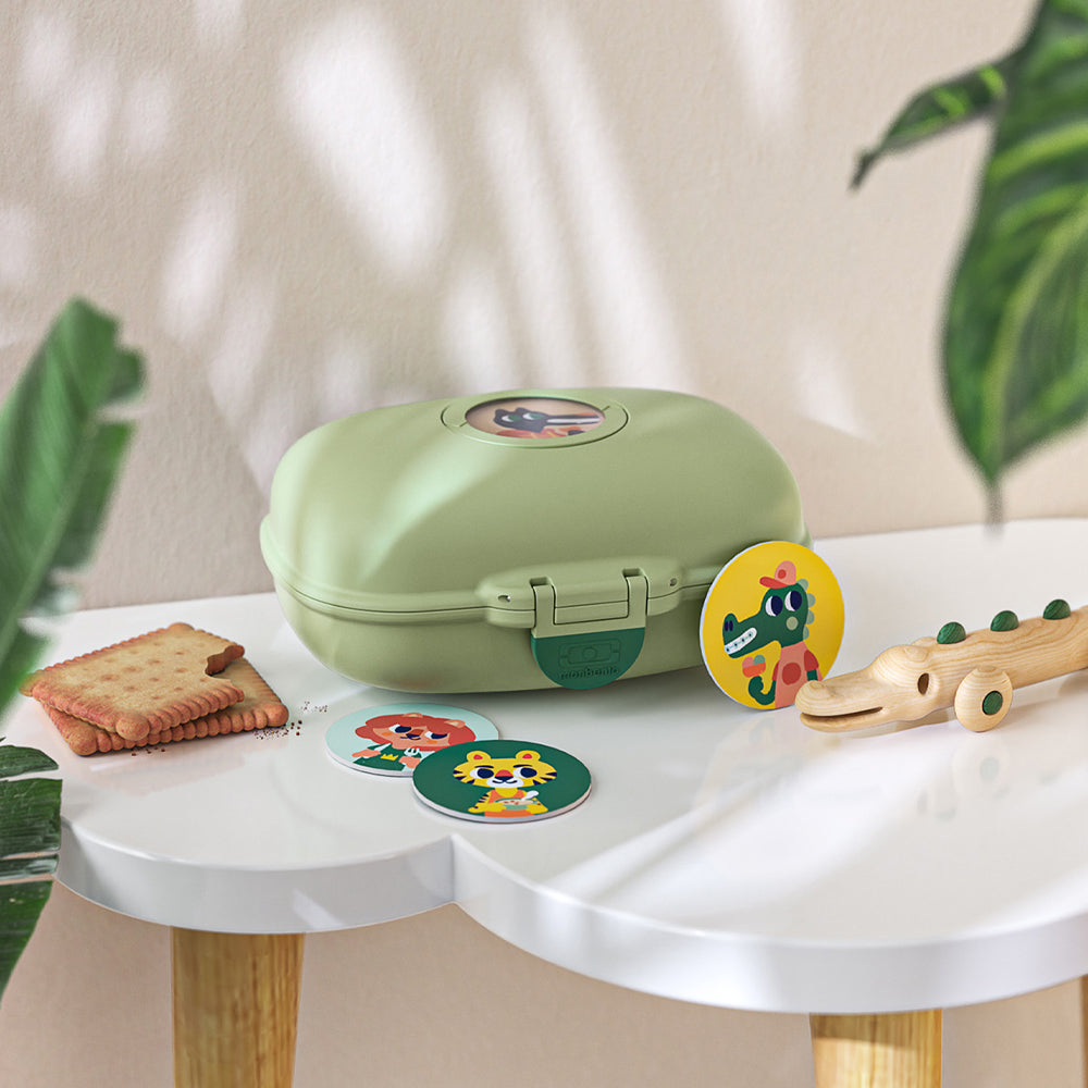 Monbento Mb Gram Kids Snack Box - Green Forest - Image 4