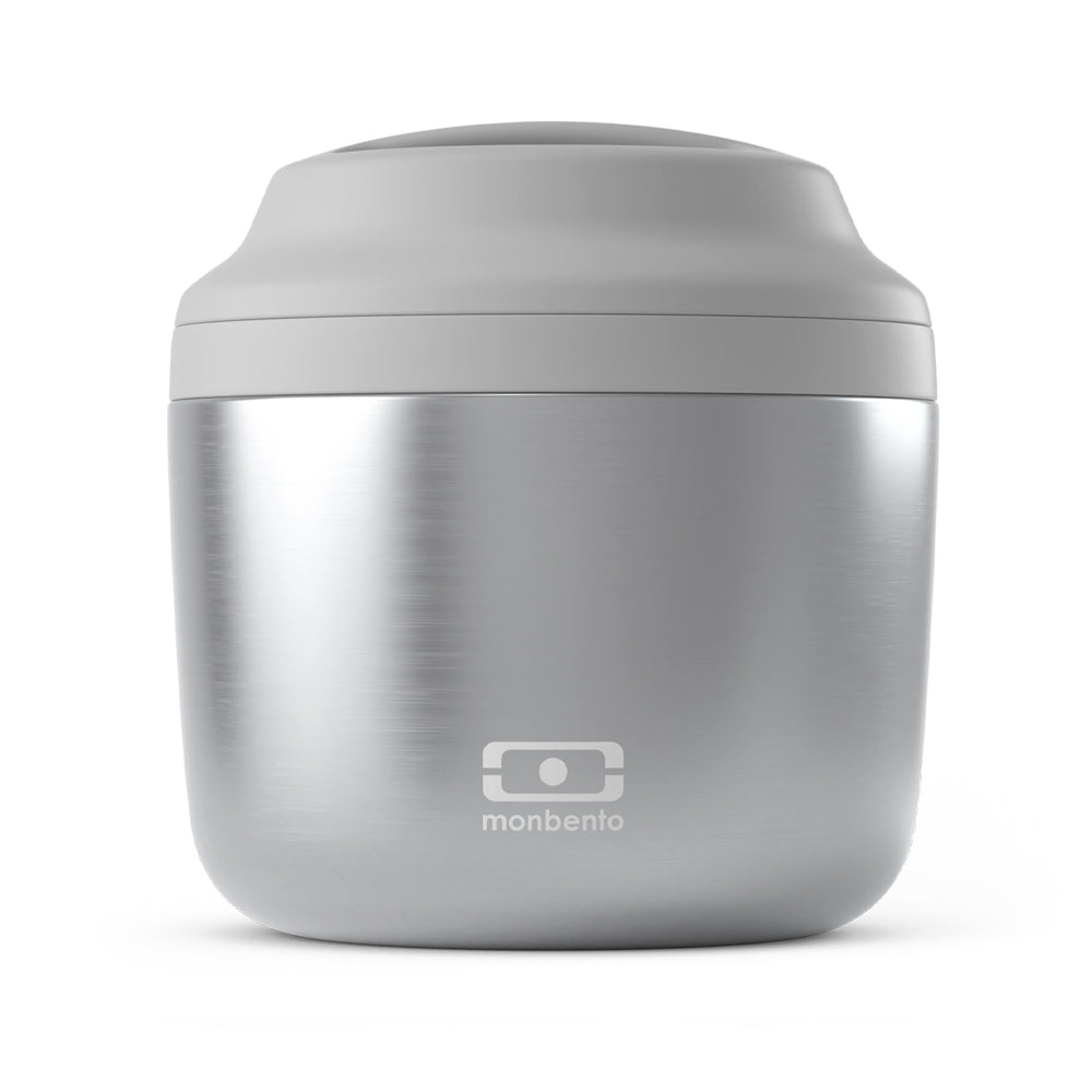 Monbento Mb Element Isolated Bento Box - Metallic Silver - Image 1