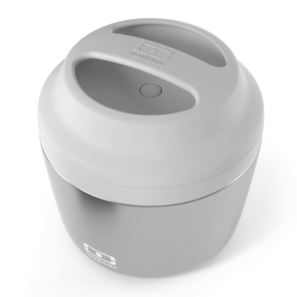 Monbento Mb Element Isolated Bento Box - Metallic Silver - Image 3