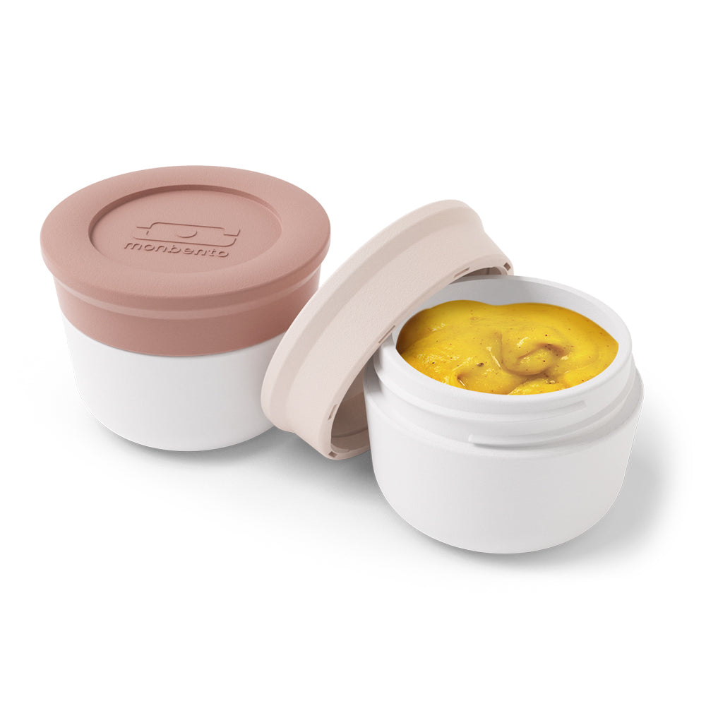 Monbento Mb Temple S Sauce Cups - Natural / Moka - Image 4