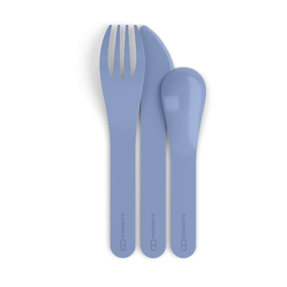 Monbento Mb Pocket Plastic Cutlery Set - Colour Blue Infinity - Image 5