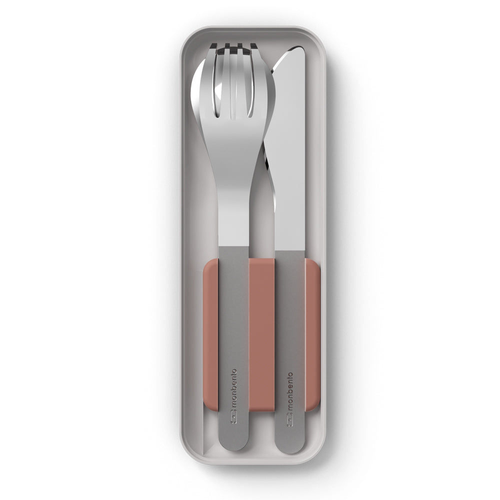 Monbento Mb Slim Box - Trio Knife - Rosa Moka - Image 1
