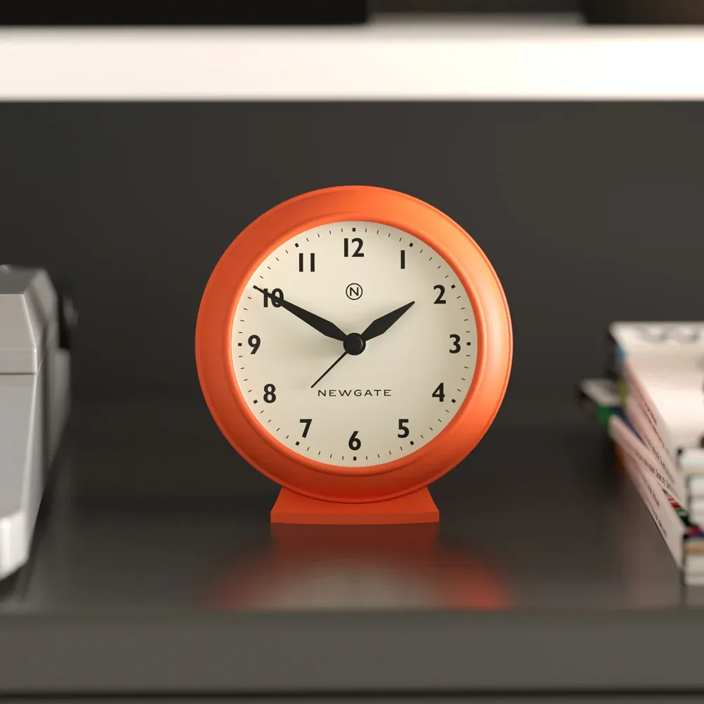 Newgate Pacific Mantel Clock-Pumpkin Orange - Image 2