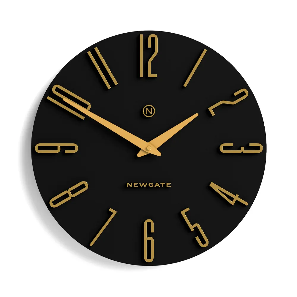 Newgate Empire State Wall Clock-Black - Image 1