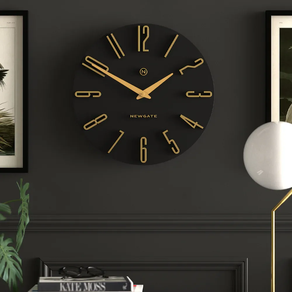 Newgate Empire State Wall Clock-Black - Image 2