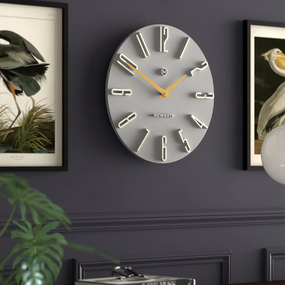 Newgate Empire State Wall Clock-Grey - Image 4