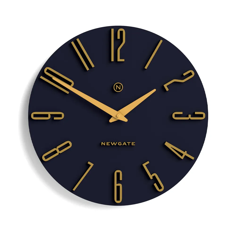 Newgate Empire State Wall Clock-Petrol Blue - Image 1