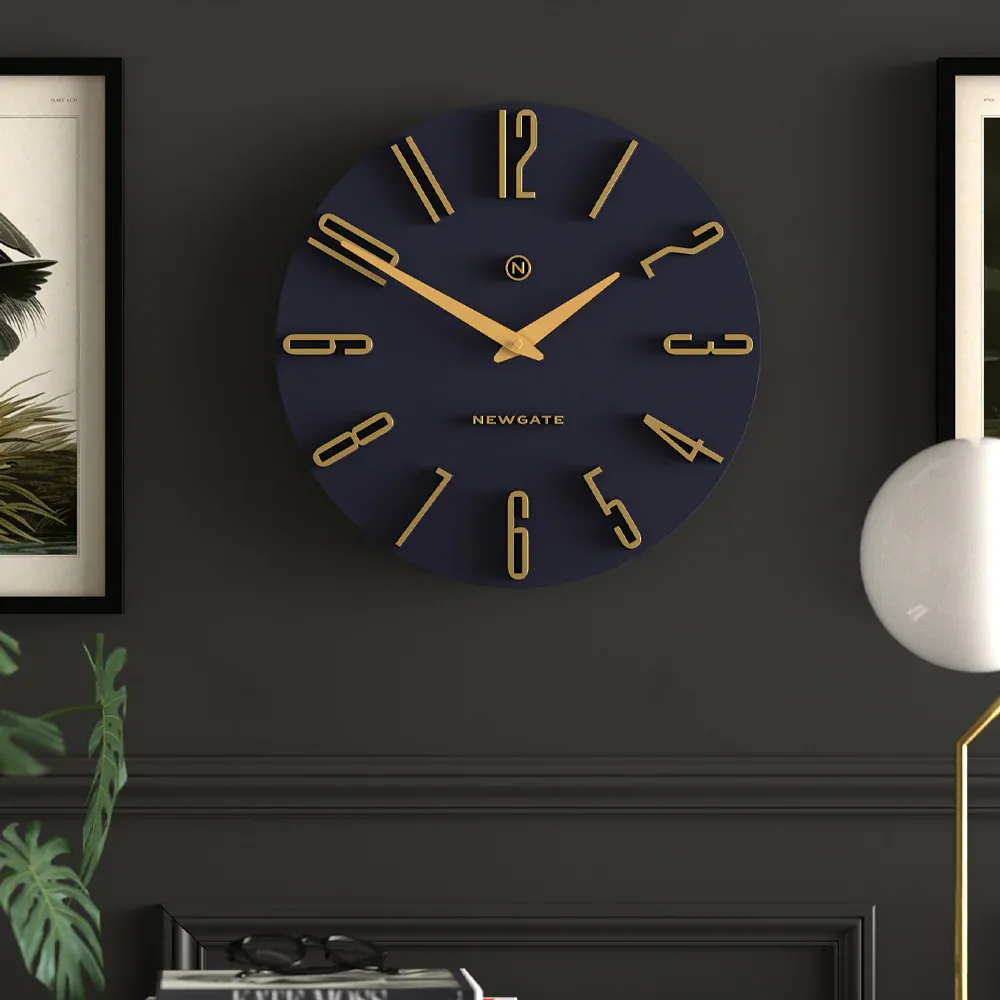 Newgate Empire State Wall Clock-Petrol Blue - Image 2