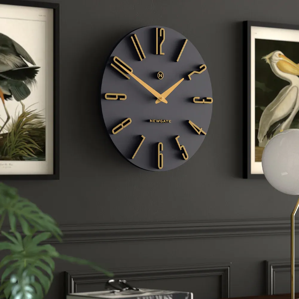 Newgate Empire State Wall Clock-Petrol Blue - Image 4