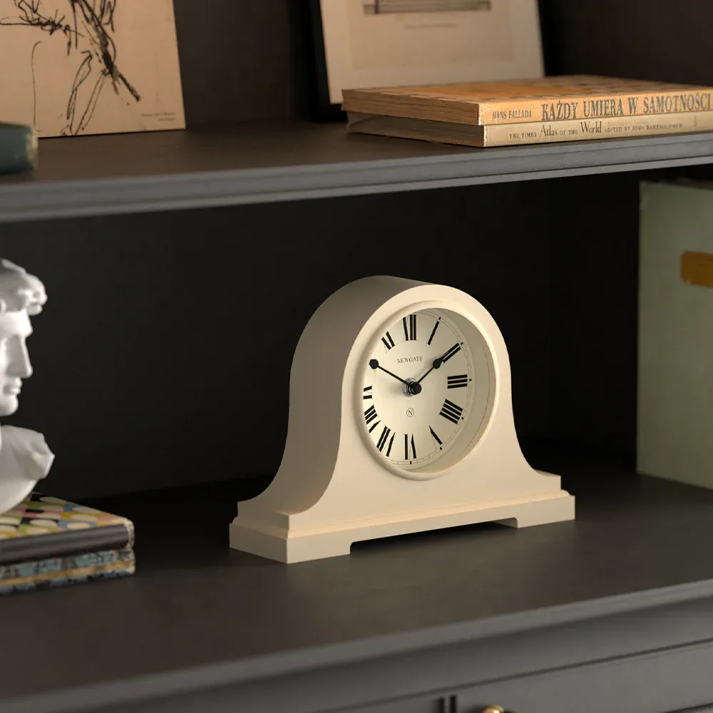 Newgate Broadway Mantel Clock-Vanilla Cream - Image 4