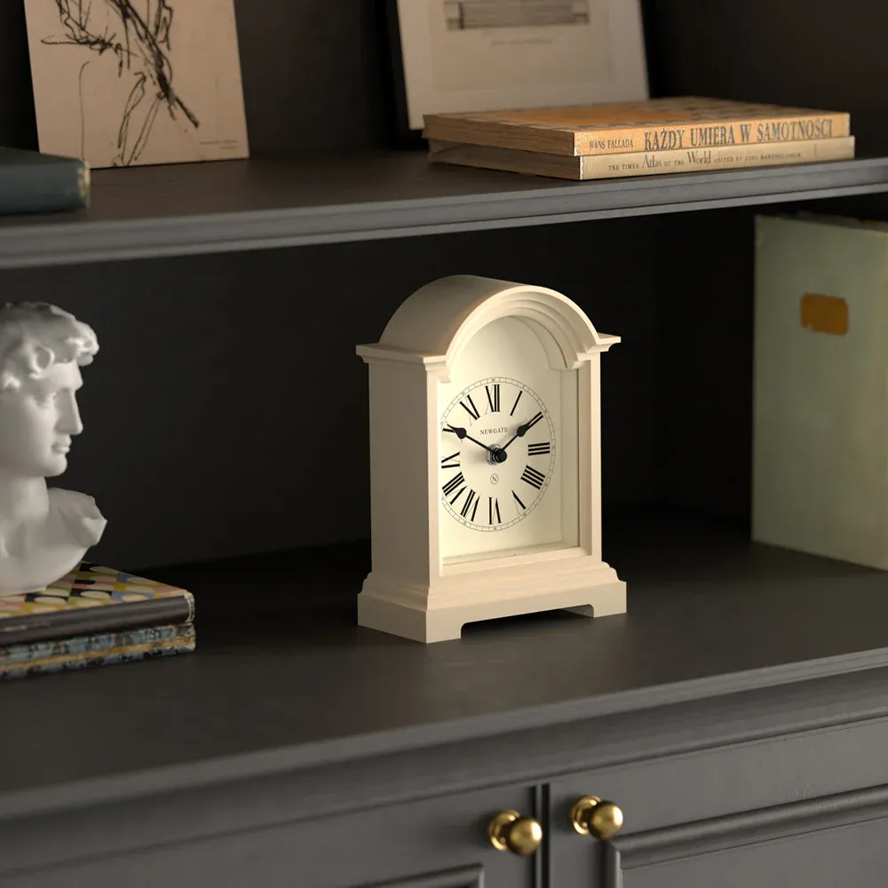 Newgate Fillmore Mantel Clock-Vanilla Cream - Image 4