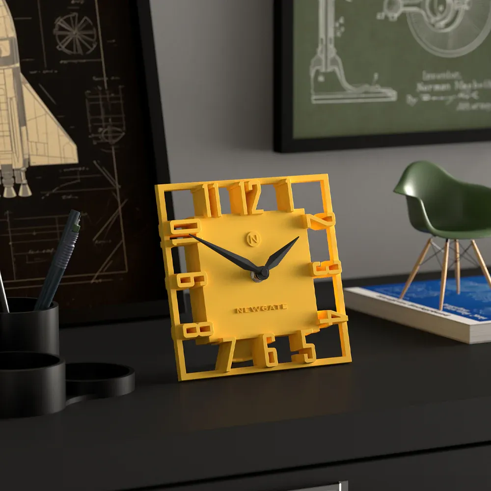 Newgate Highline Mantel Clock-Yellow - Image 4