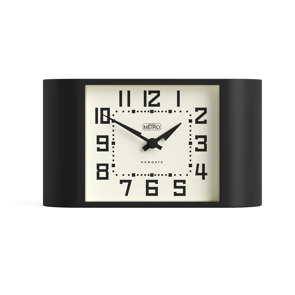 Newgate Mini Metro Mantel Clock-Black - Image 1