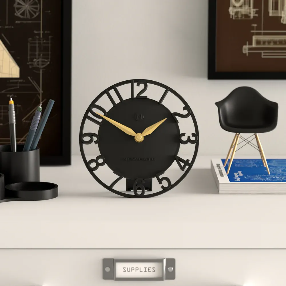 Newgate Timewarp Mantel Clock-Black - Image 2
