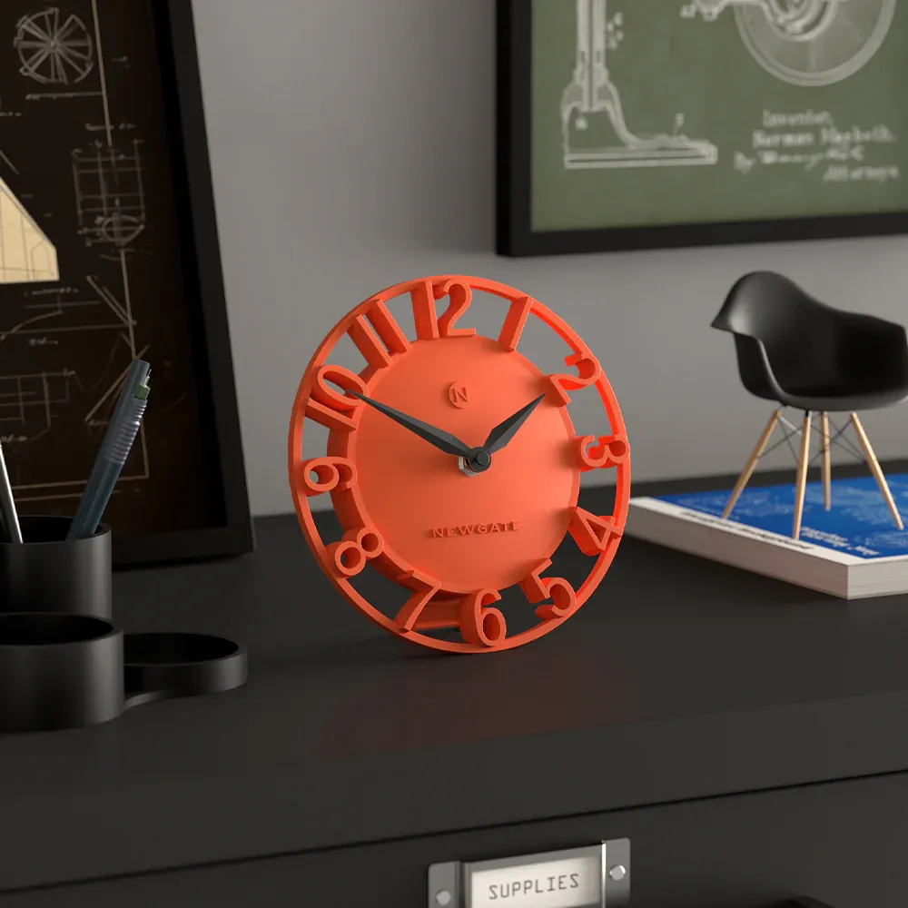Newgate Timewarp Mantel Clock-Orange - Image 2