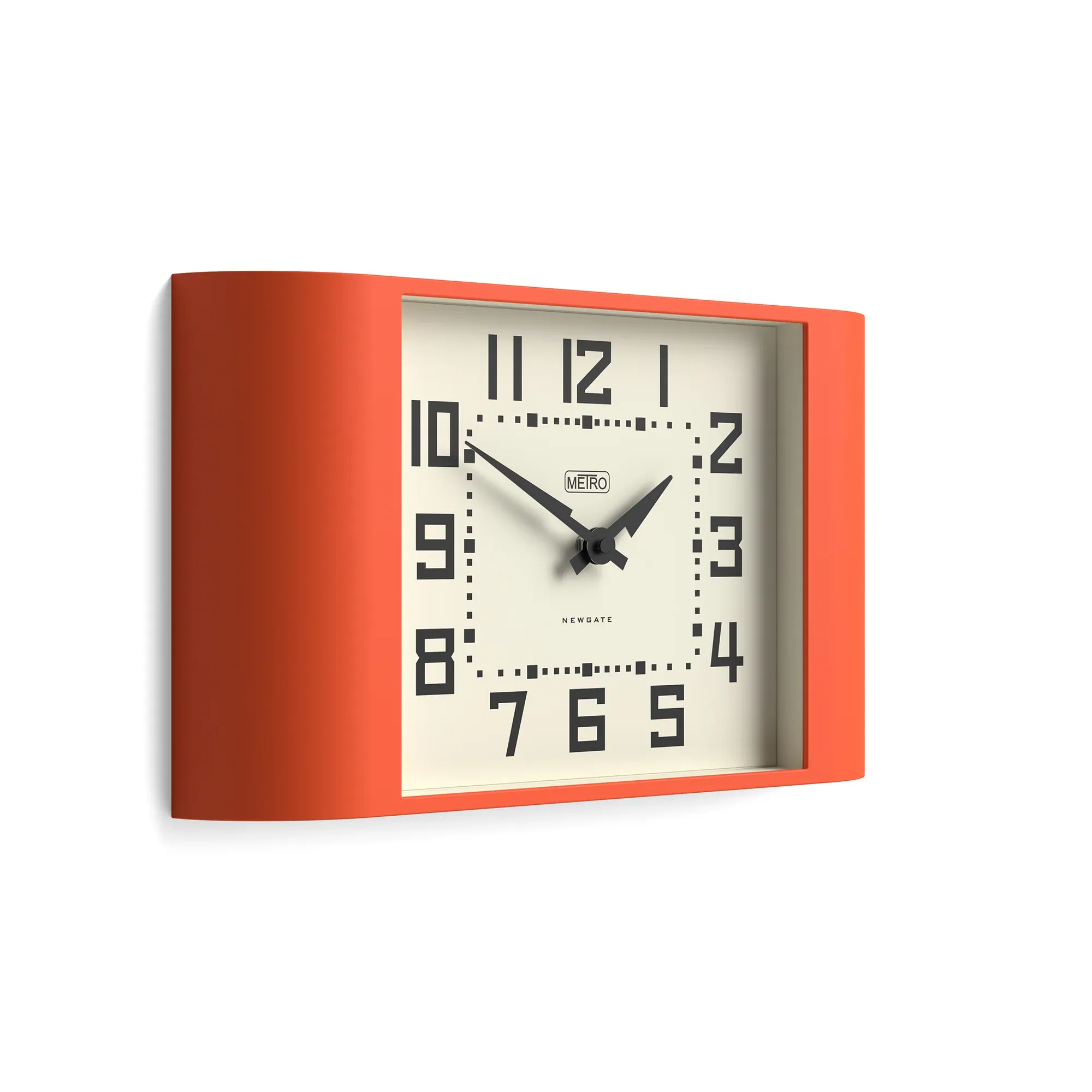 Newgate Metro Wall Clock-Pumpkin Orange - Image 4
