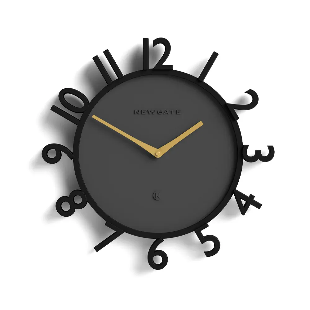 Newgate Monorail Wall Clock-Black - Image 1