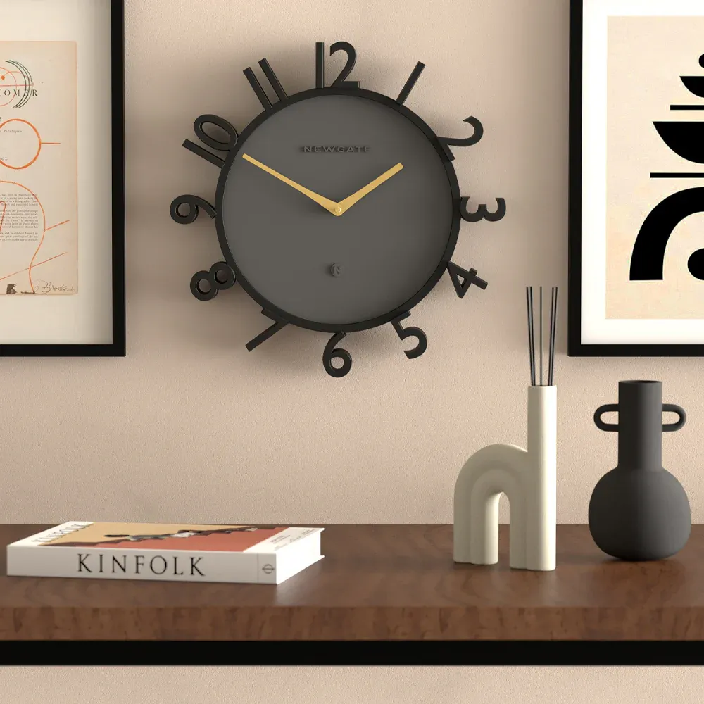 Newgate Monorail Wall Clock-Black - Image 2