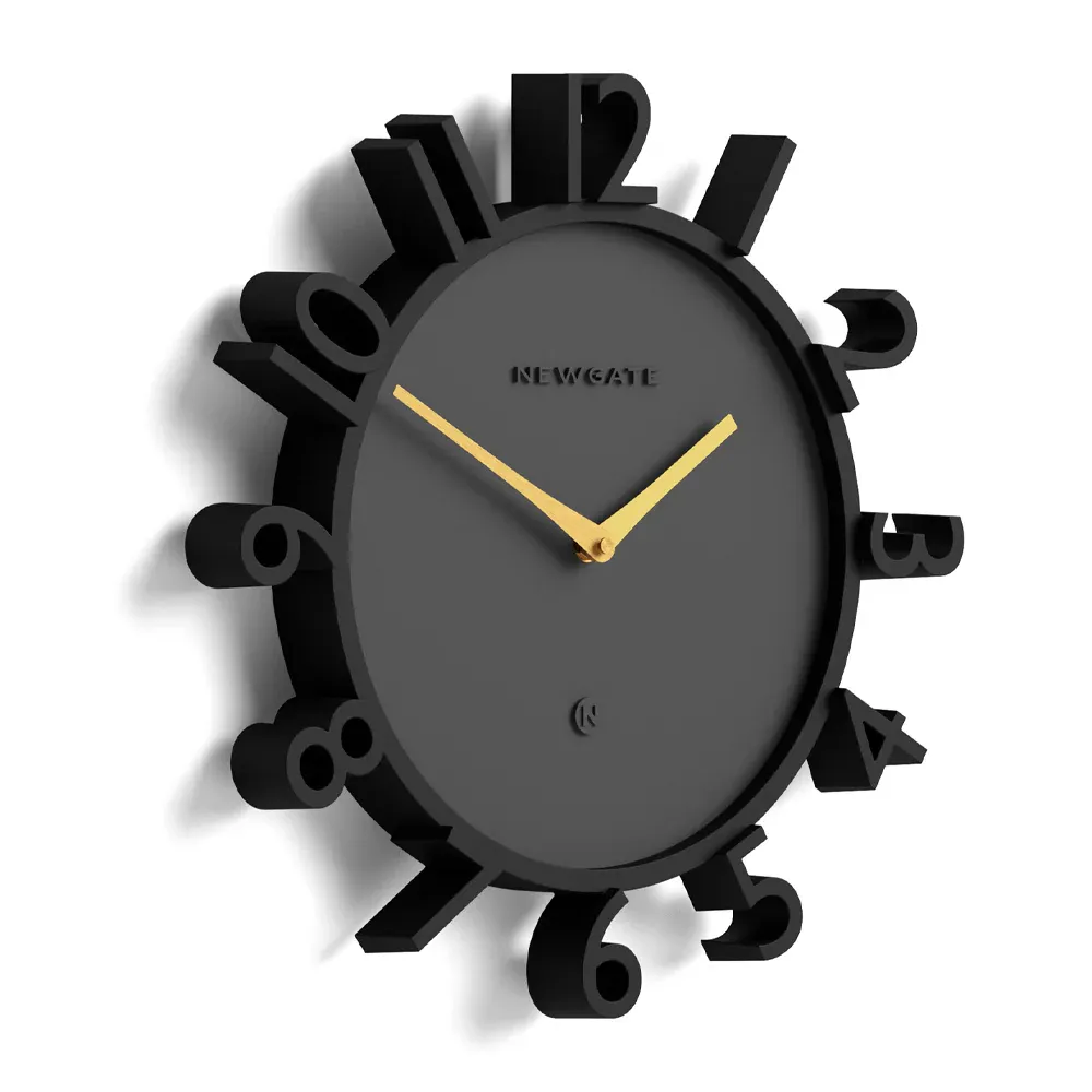 Newgate Monorail Wall Clock-Black - Image 3