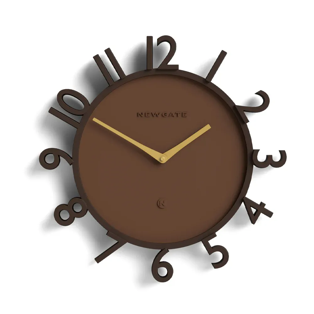 Newgate Monorail Wall Clock-Brown - Image 1