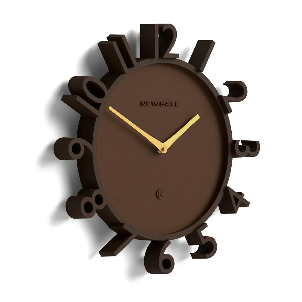 Newgate Monorail Wall Clock-Brown - Image 3