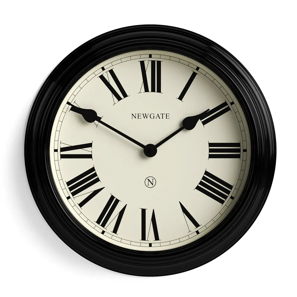 Newgate Notting Hill Wall Clock-Black - Image 1