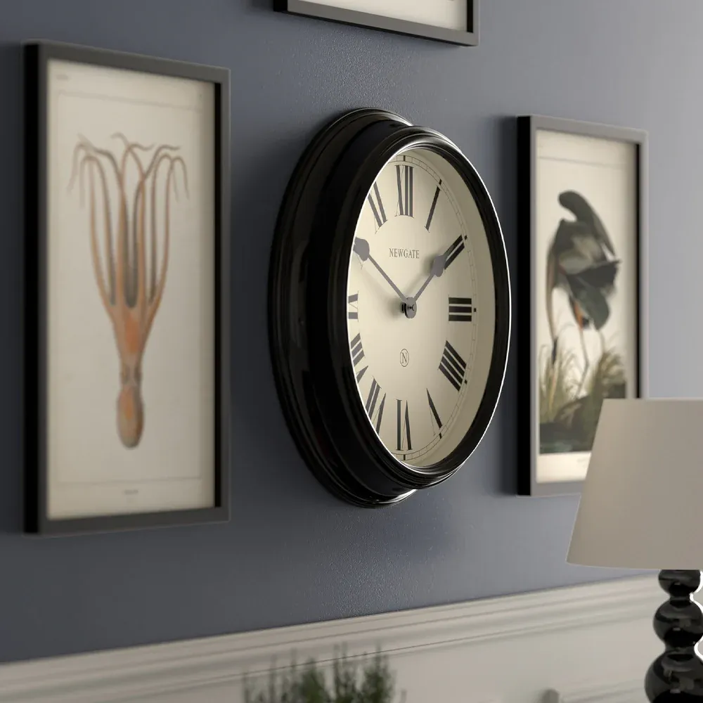 Newgate Notting Hill Wall Clock-Black - Image 2