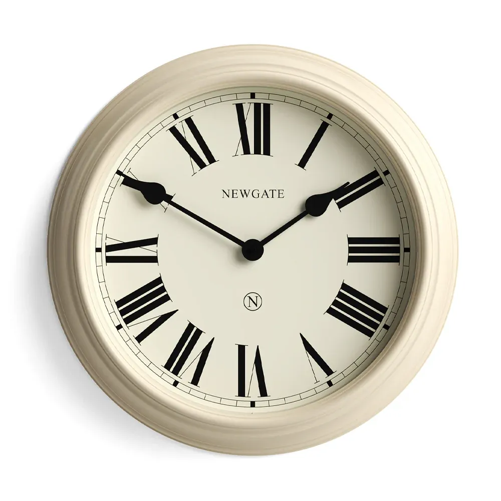 Newgate Notting Hill Wall Clock-Vanilla Cream - Image 1