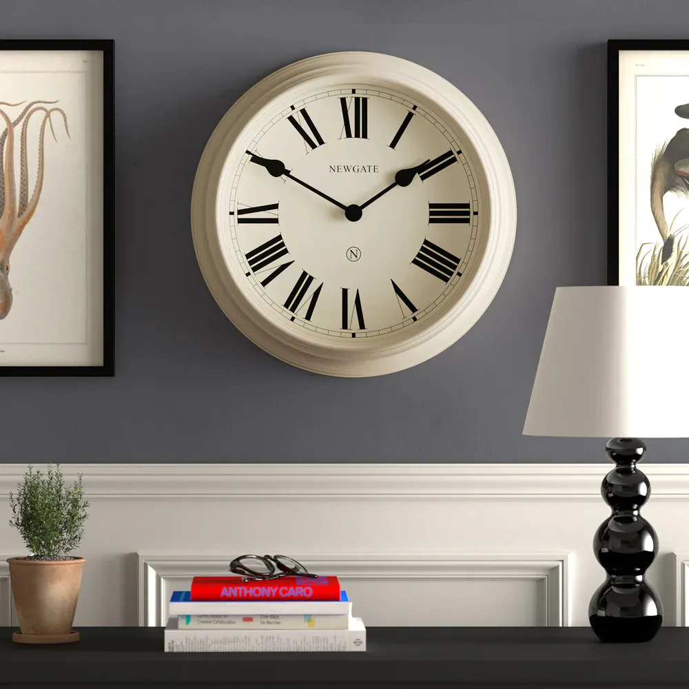 Newgate Notting Hill Wall Clock-Vanilla Cream - Image 2