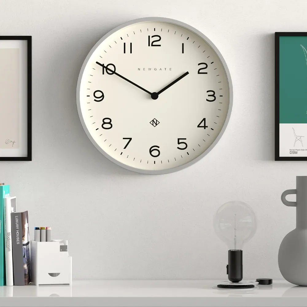Newgate Number Two Echo Wall Clock-Posh Grey - Image 2