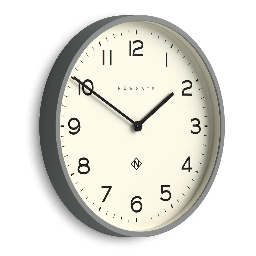 Newgate Number Two Echo Wall Clock-Posh Grey - Image 3