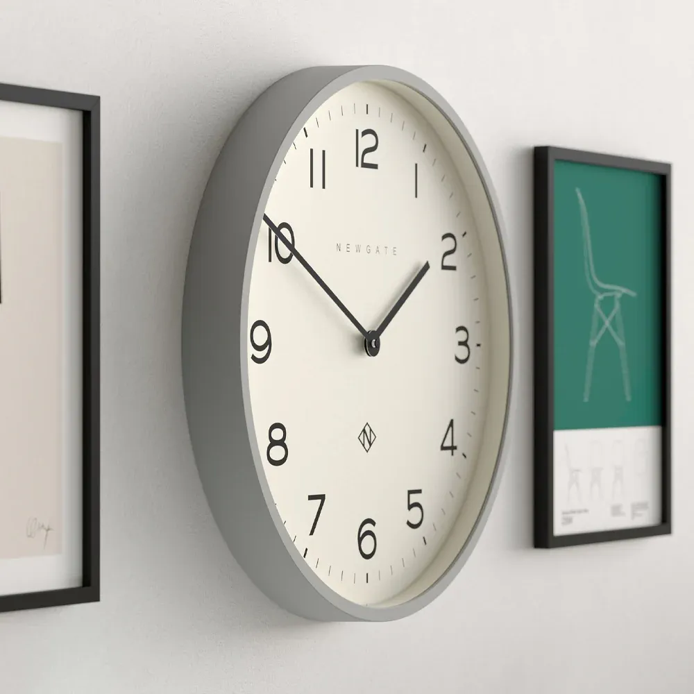 Newgate Number Two Echo Wall Clock-Posh Grey - Image 4