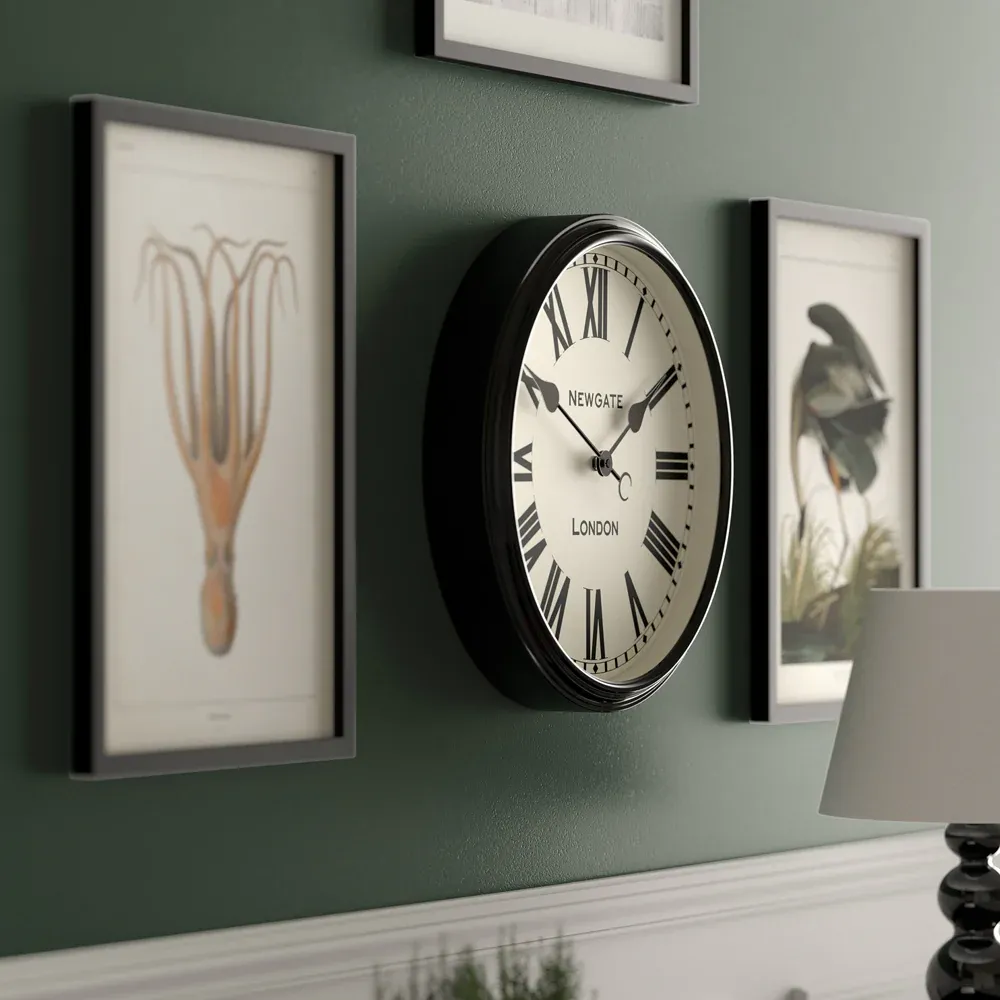 Newgate Spitalfields Wall Clock-Black - Image 4